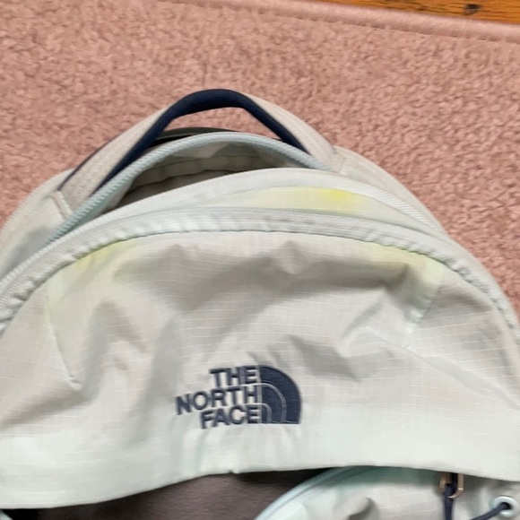 light blue and navy blue north face backpack - Picture 2 of 5